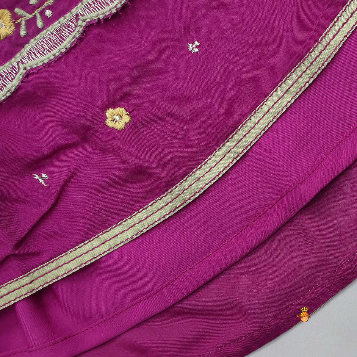 Gracefully Thread Embroidered Top And Lehenga