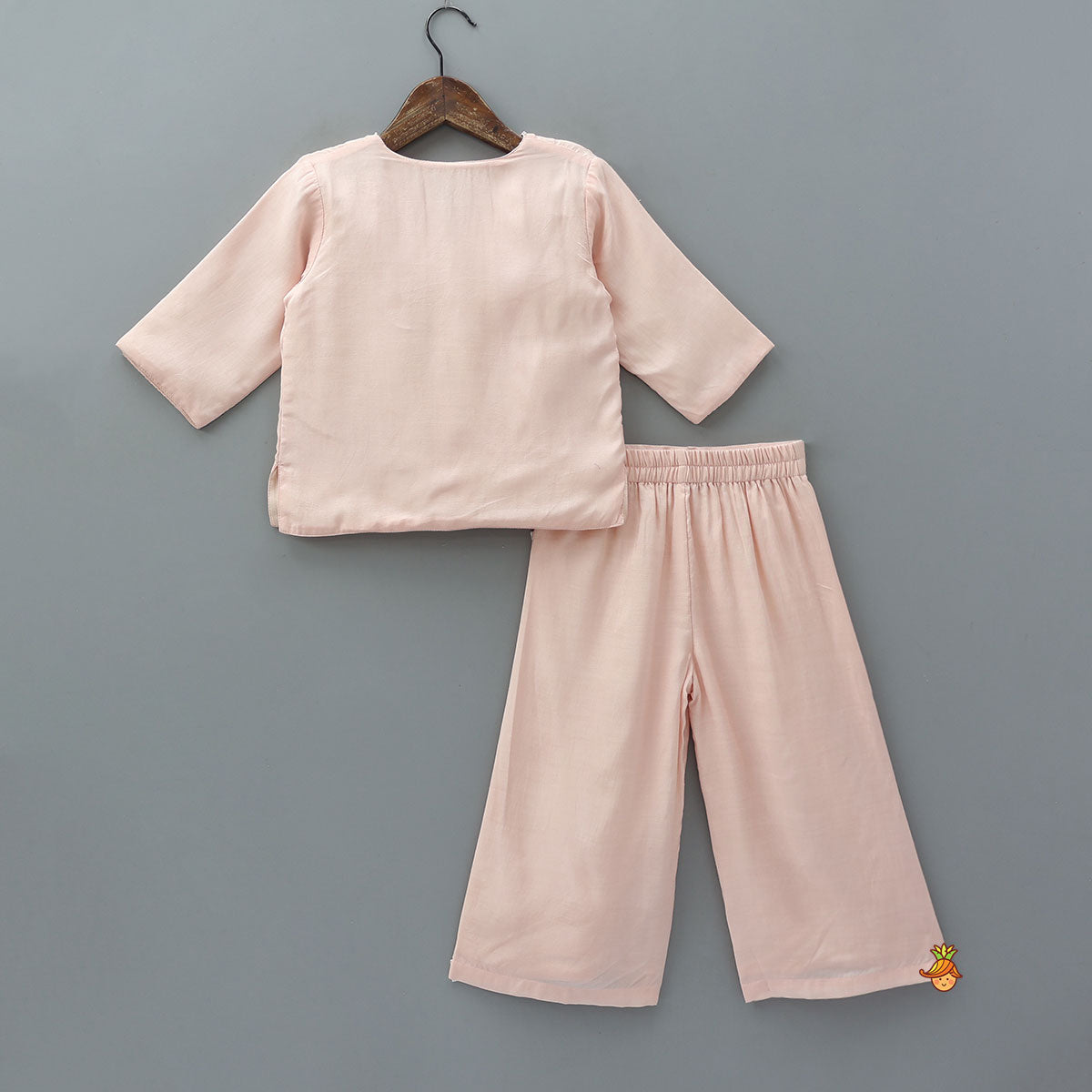 Pre Order: Front Open Tie-Up Top And Palazzo Pant