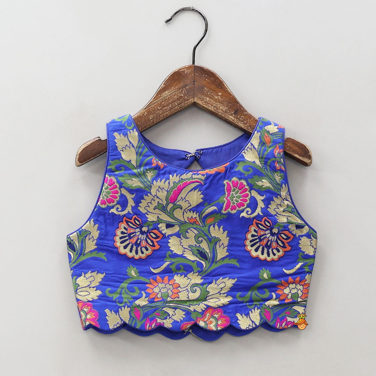 Pre Order: Gorgeous Brocade Crop Top And Lehenga With Matching Dupatta