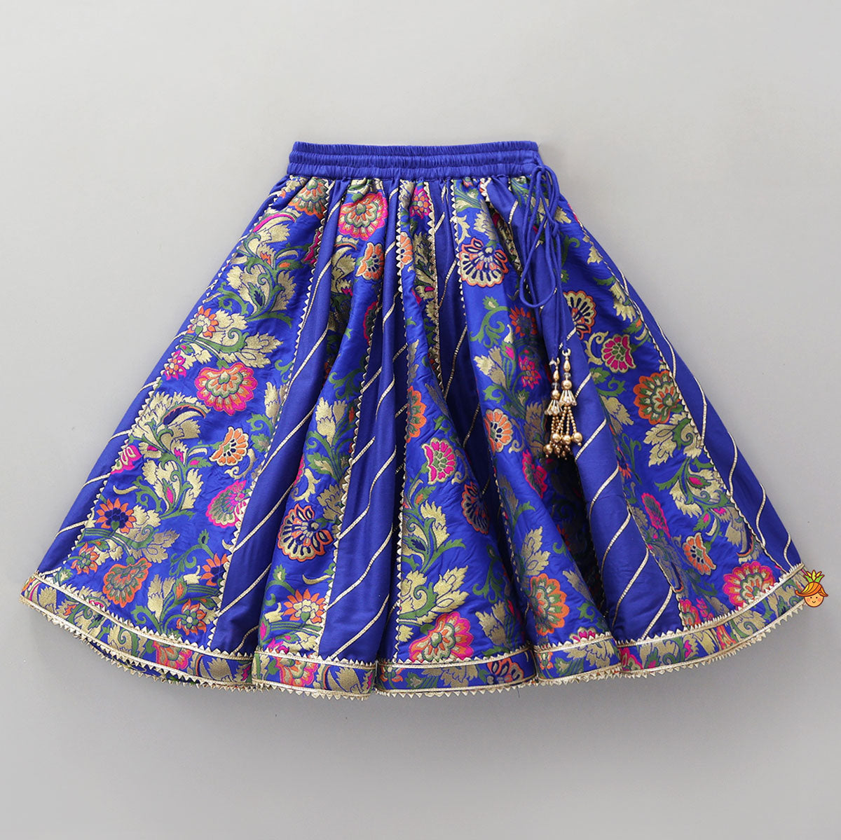 Pre Order: Gorgeous Brocade Crop Top And Lehenga With Matching Dupatta