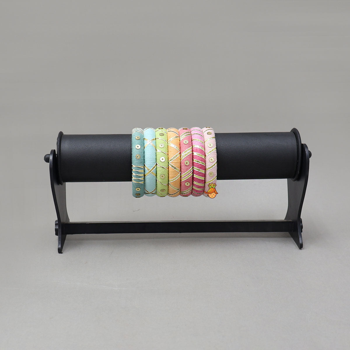 Handmade Thread Bangles - Set Of 7