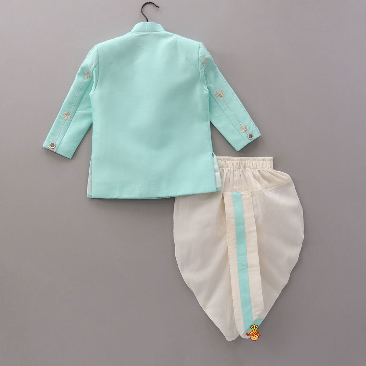 Thread Embroidered Sherwani And Dhoti