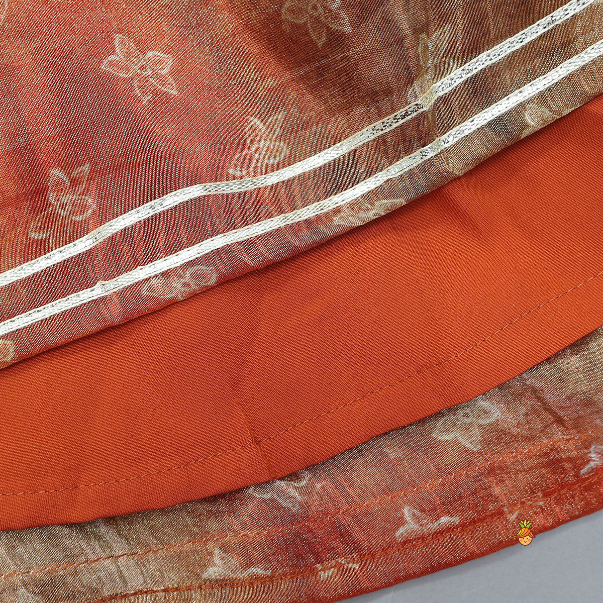 Tie Up Peplum Shimmery Kurti And Dhoti Pant With Dupatta