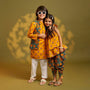 Floral Printed Strappy Kurti With Matching Dhoti twinning model image 1