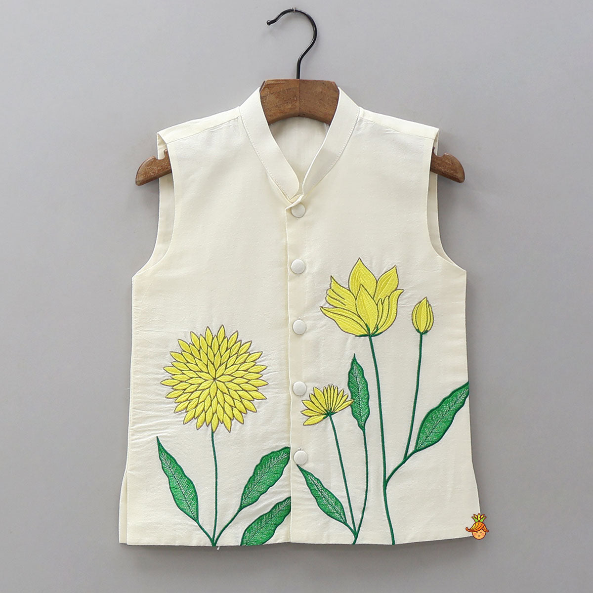 Pre Order: Ethnic Kurta With Beautifully Embroidered Jacket And Pyjama