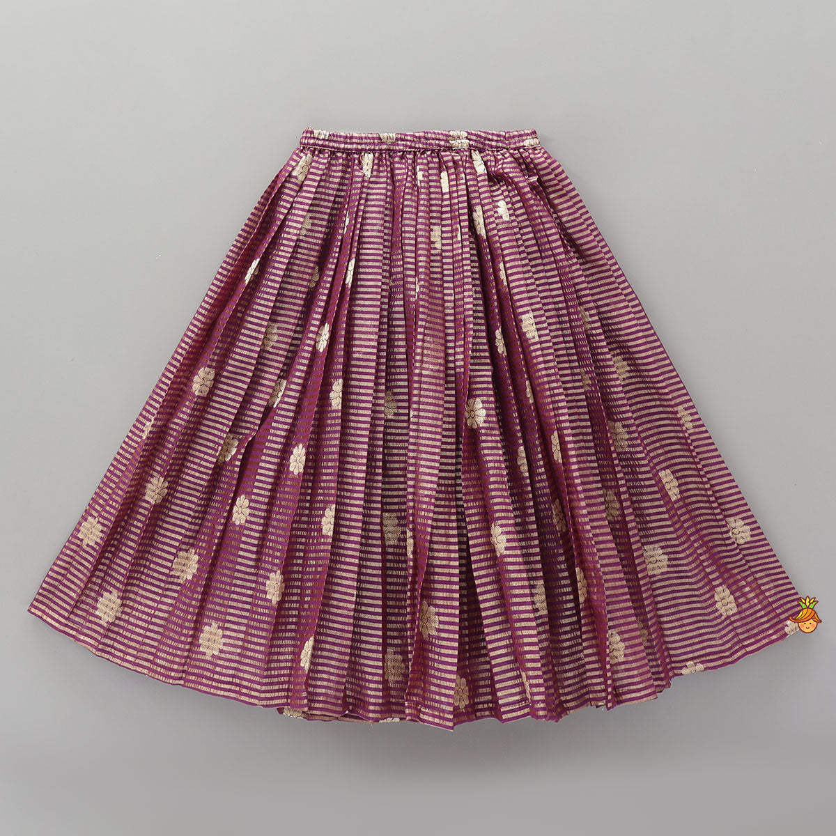 Pre Order: Front Tie-Knot Crop Top And Lehenga