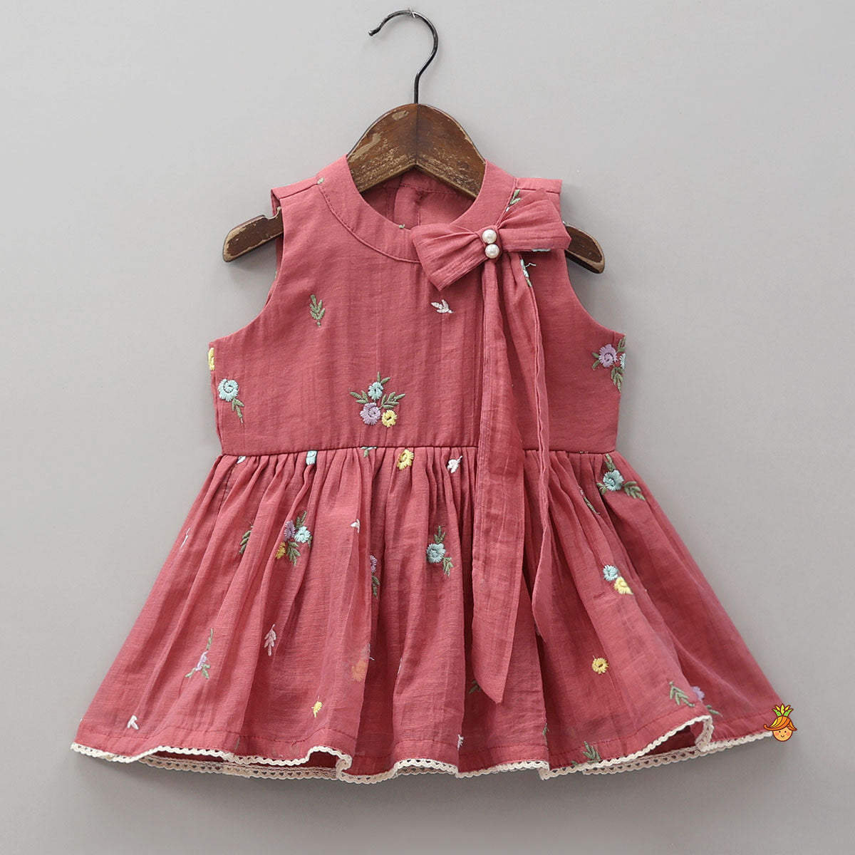 Pre Order: Bow Detail Kurti And Matching Palazzo