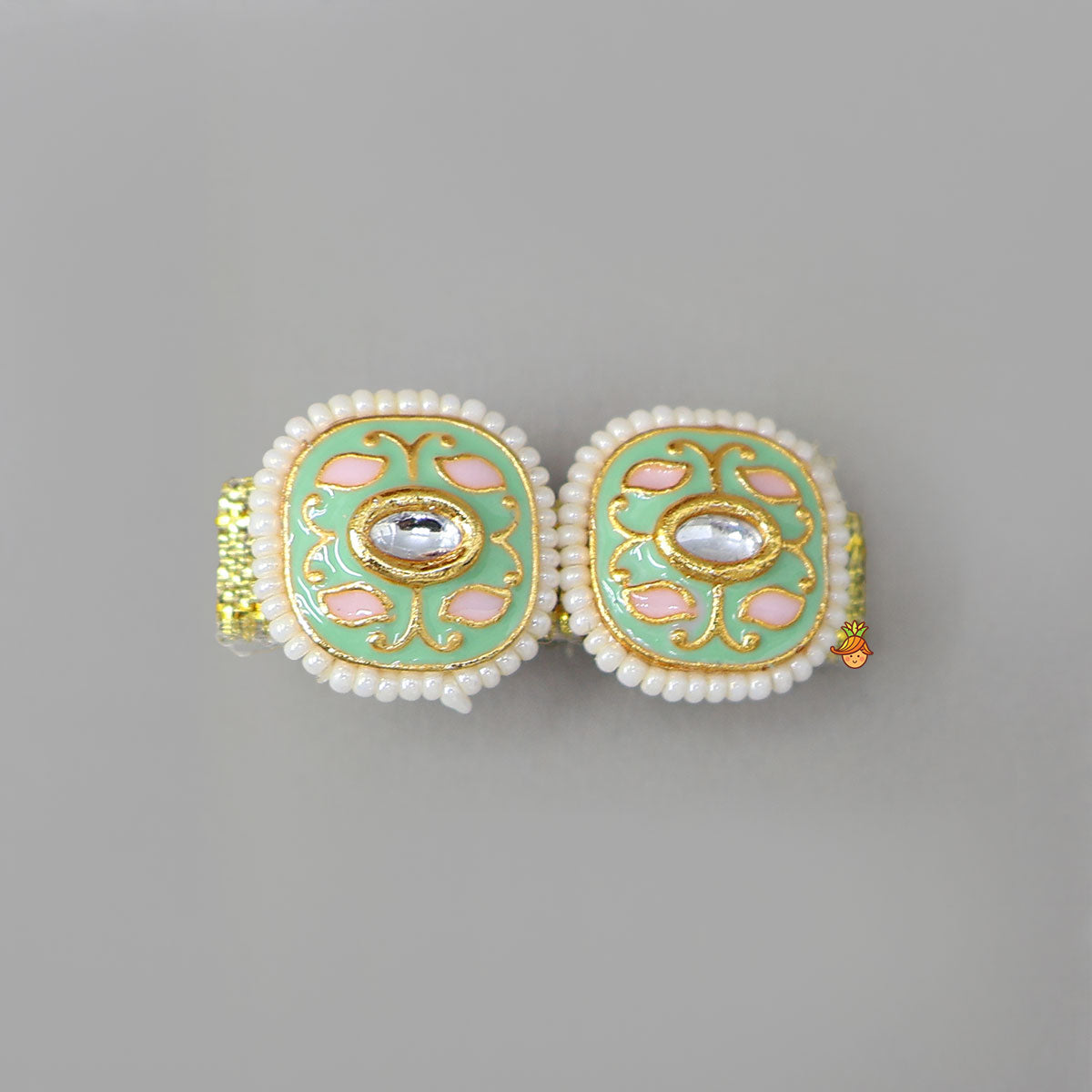 Beads Embellished Hair Clips - Set Of 2