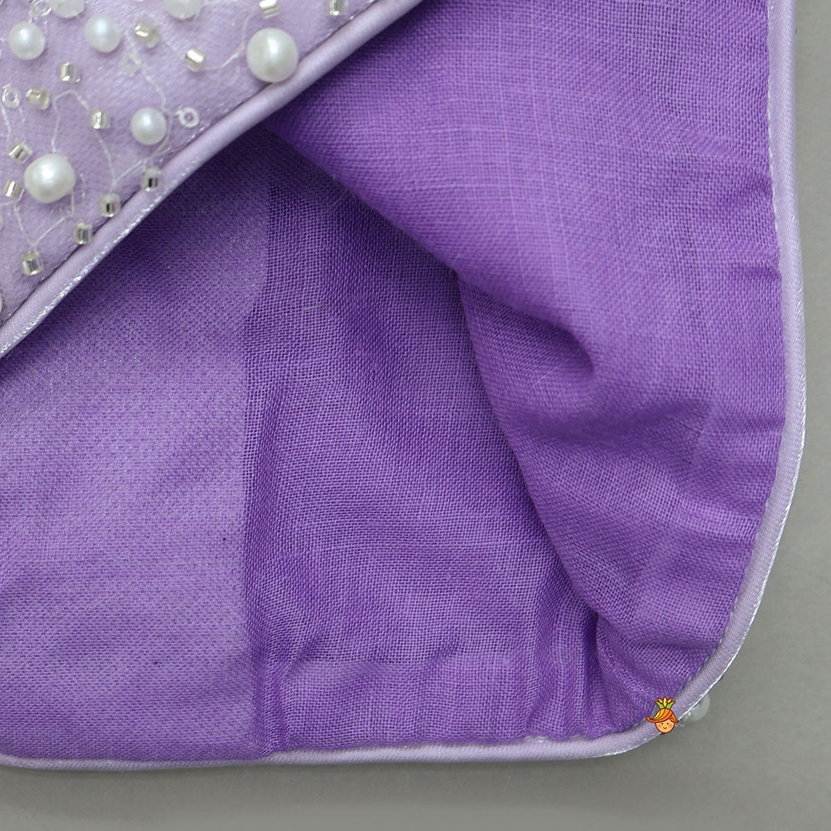 Pre Order: Stunning Criss-Cross Back Knot Top And Crushed Sheen Lehenga With Matching Hair Tie