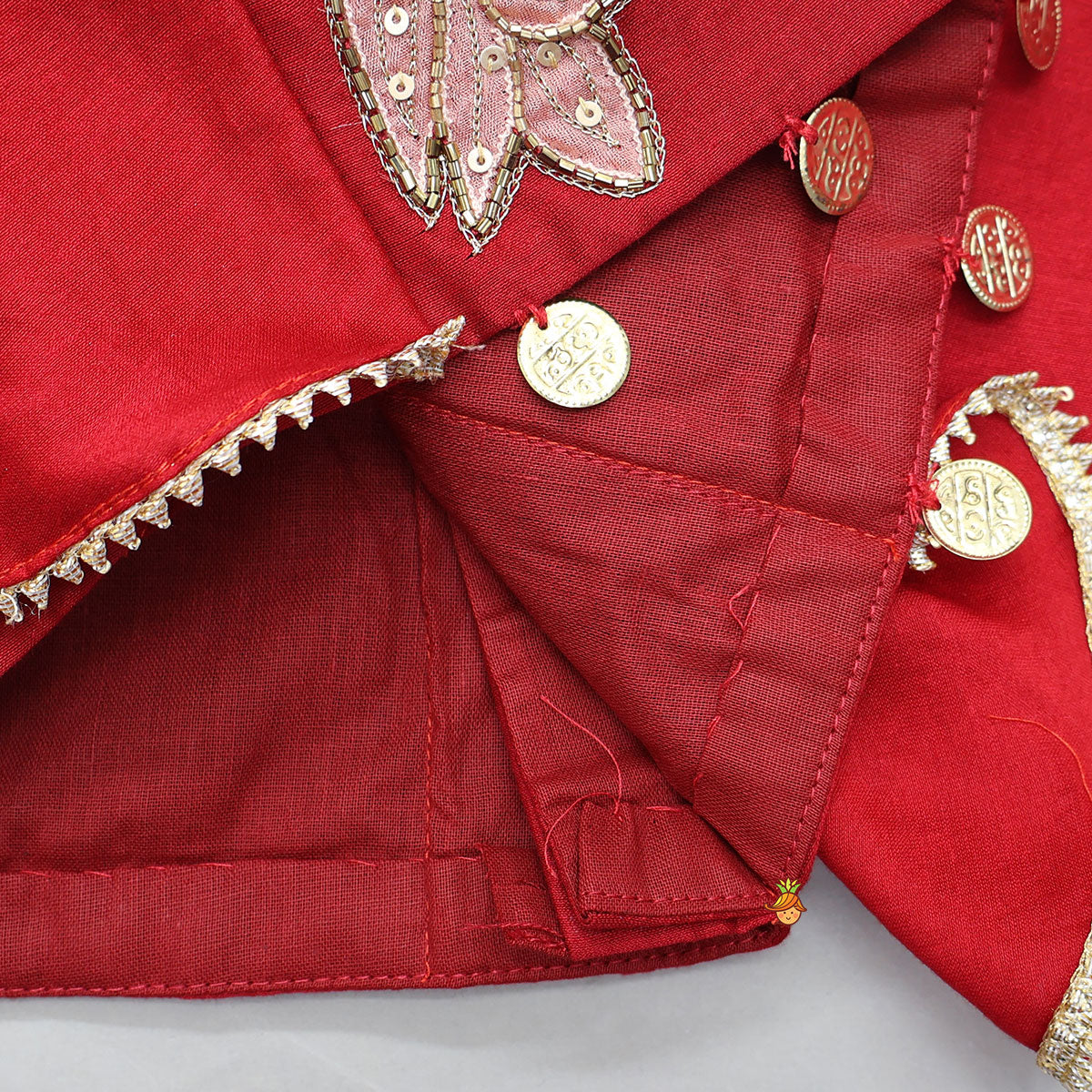 Pre Order: Cape Style Hand Embroidered Top And Pleated Lehenga