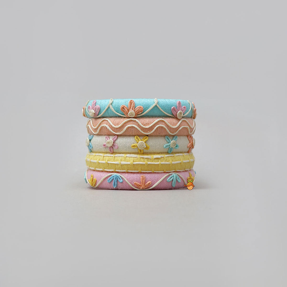 Handmade Floral Thread Bangles