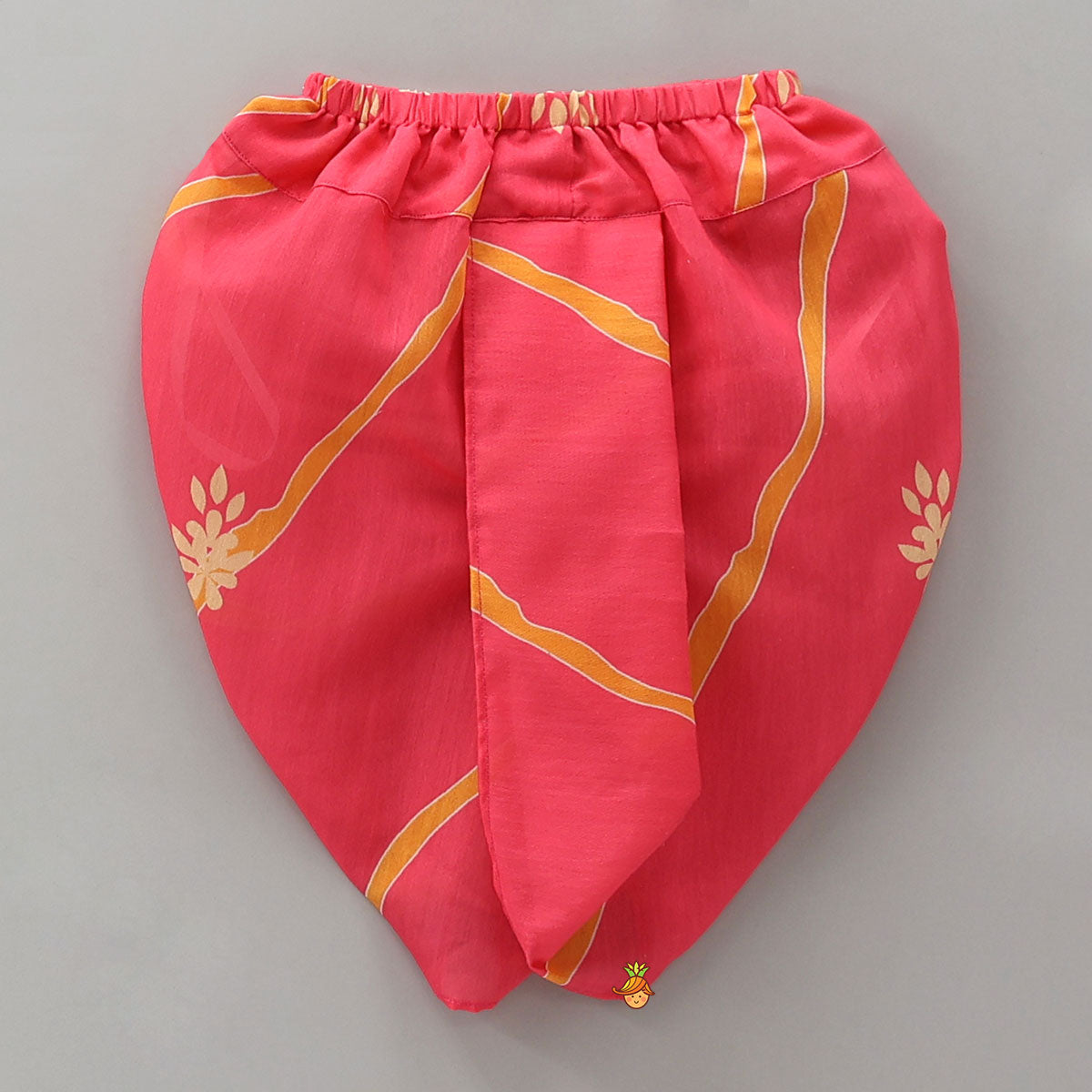 Pre Order: Front-Open Kurta With Printed Dhoti