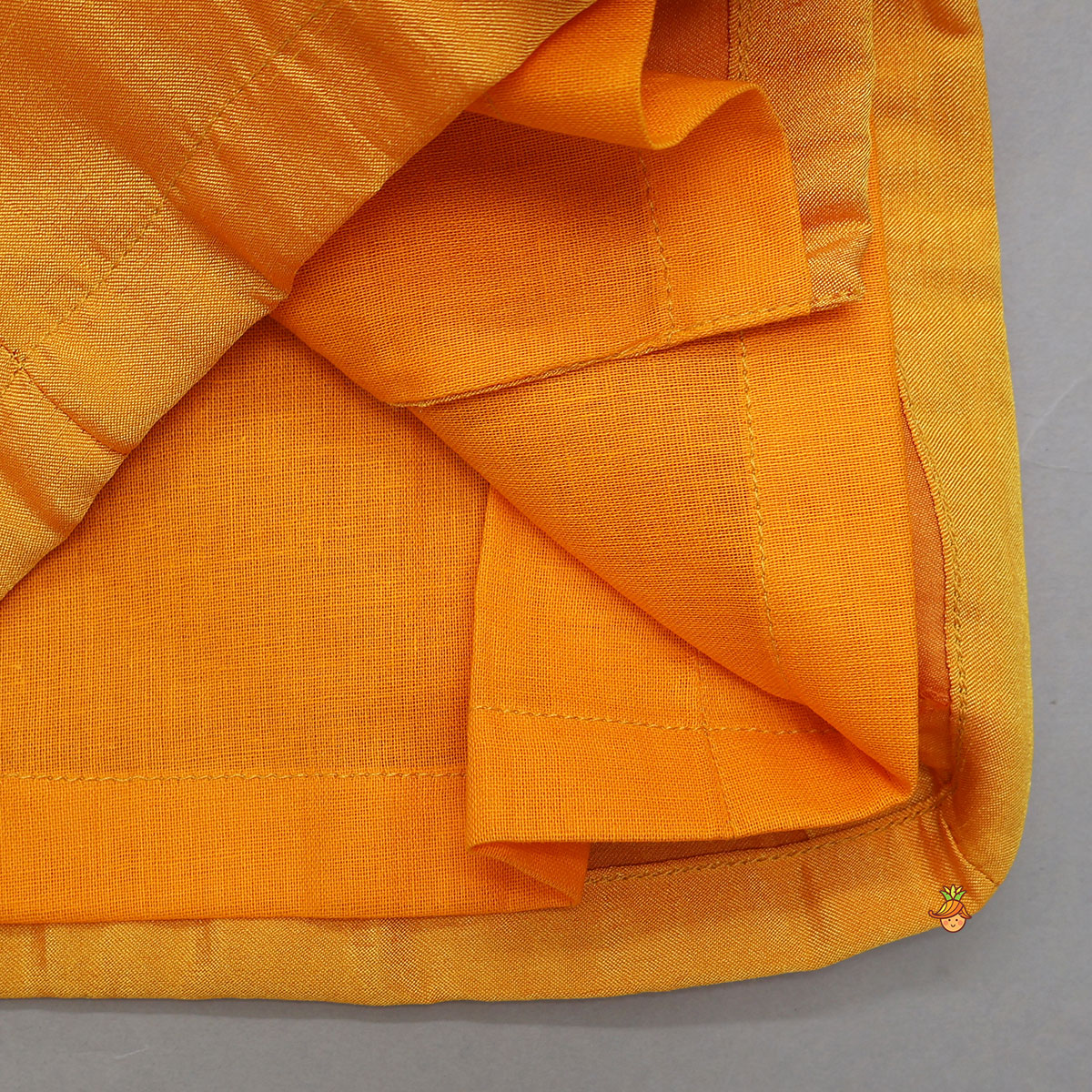 Pre Order: Front-Open Kurta With Printed Dhoti