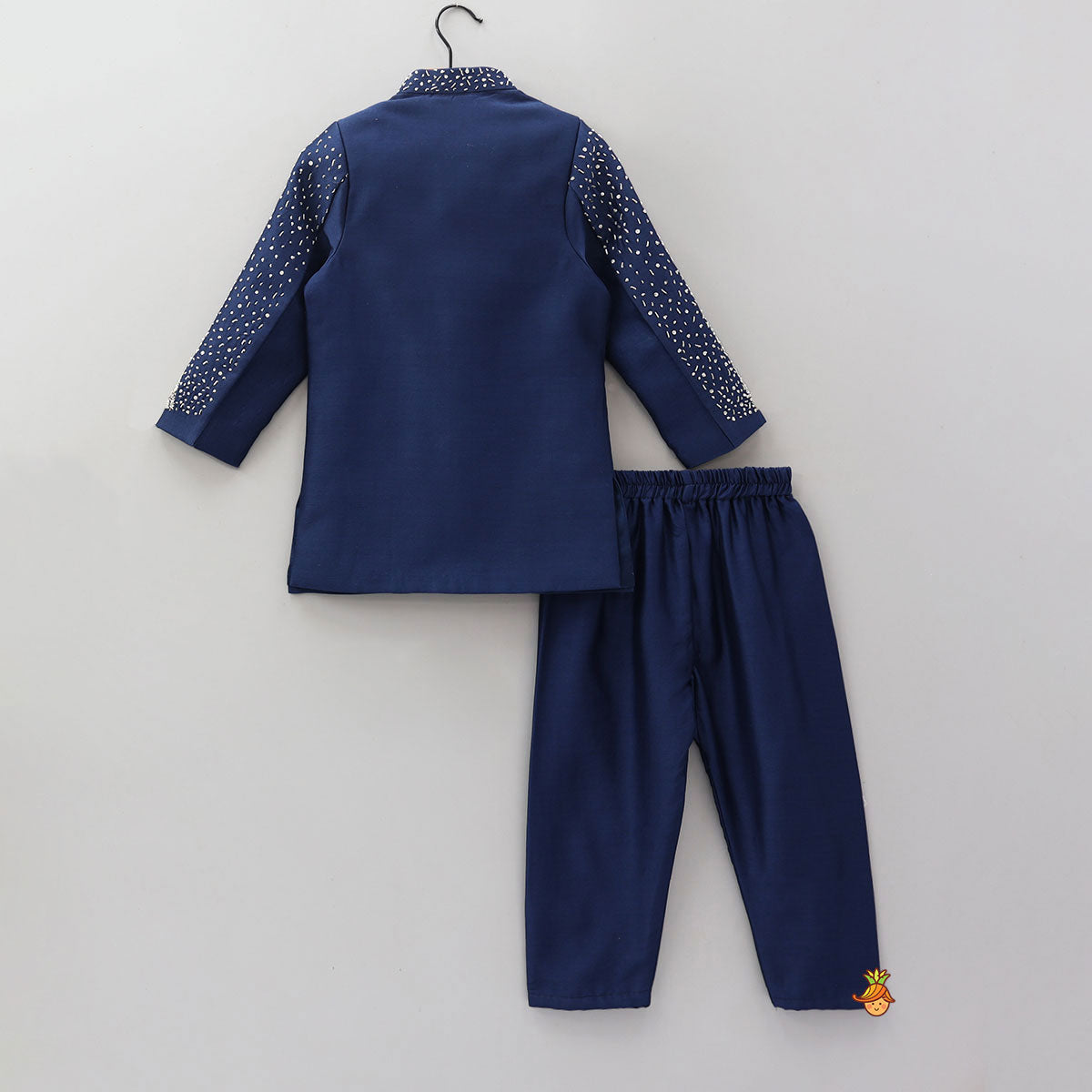 Pre Order: Elegant Beads Detailed Sherwani And Pyjama
