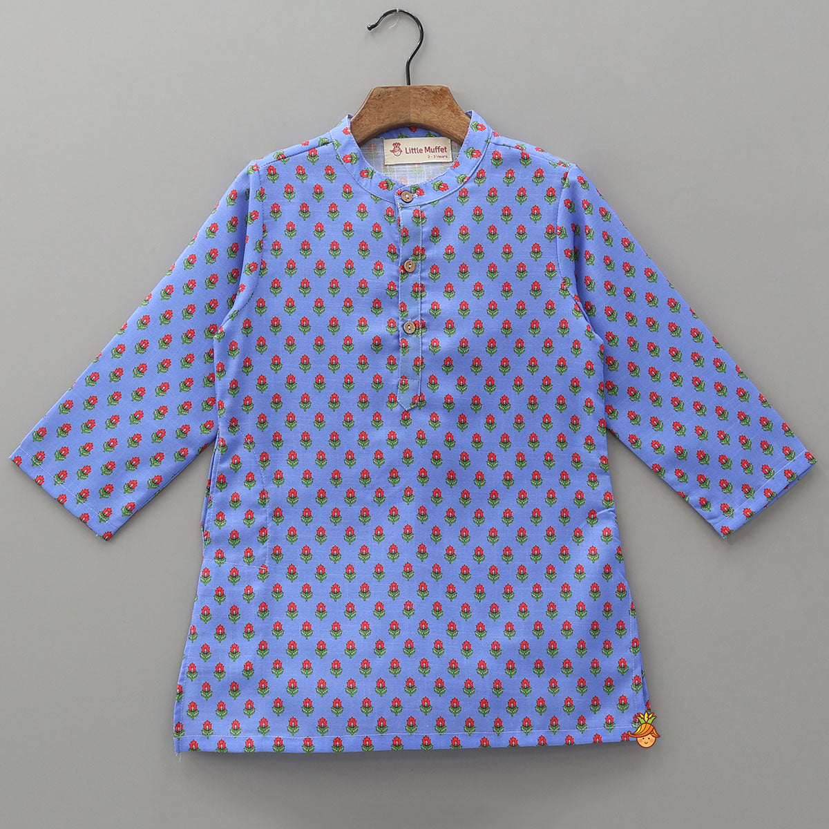 All Over Floral Print Kurta And Pyjama