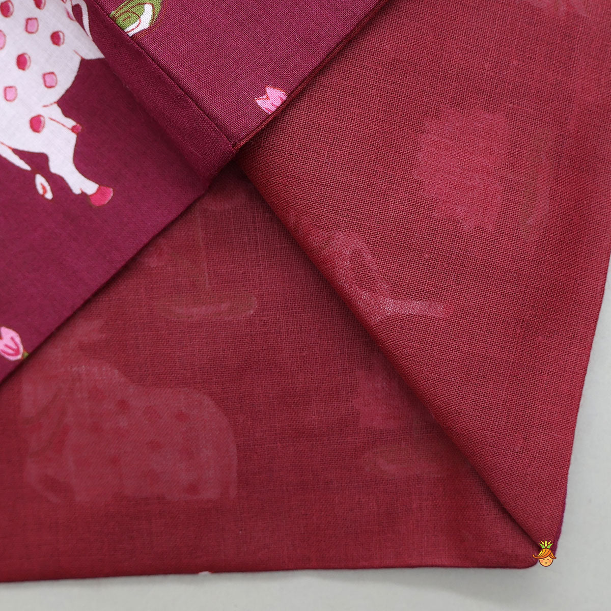 Festive Cotton Ethnic Kurta With Printed Jacket And Pyjama