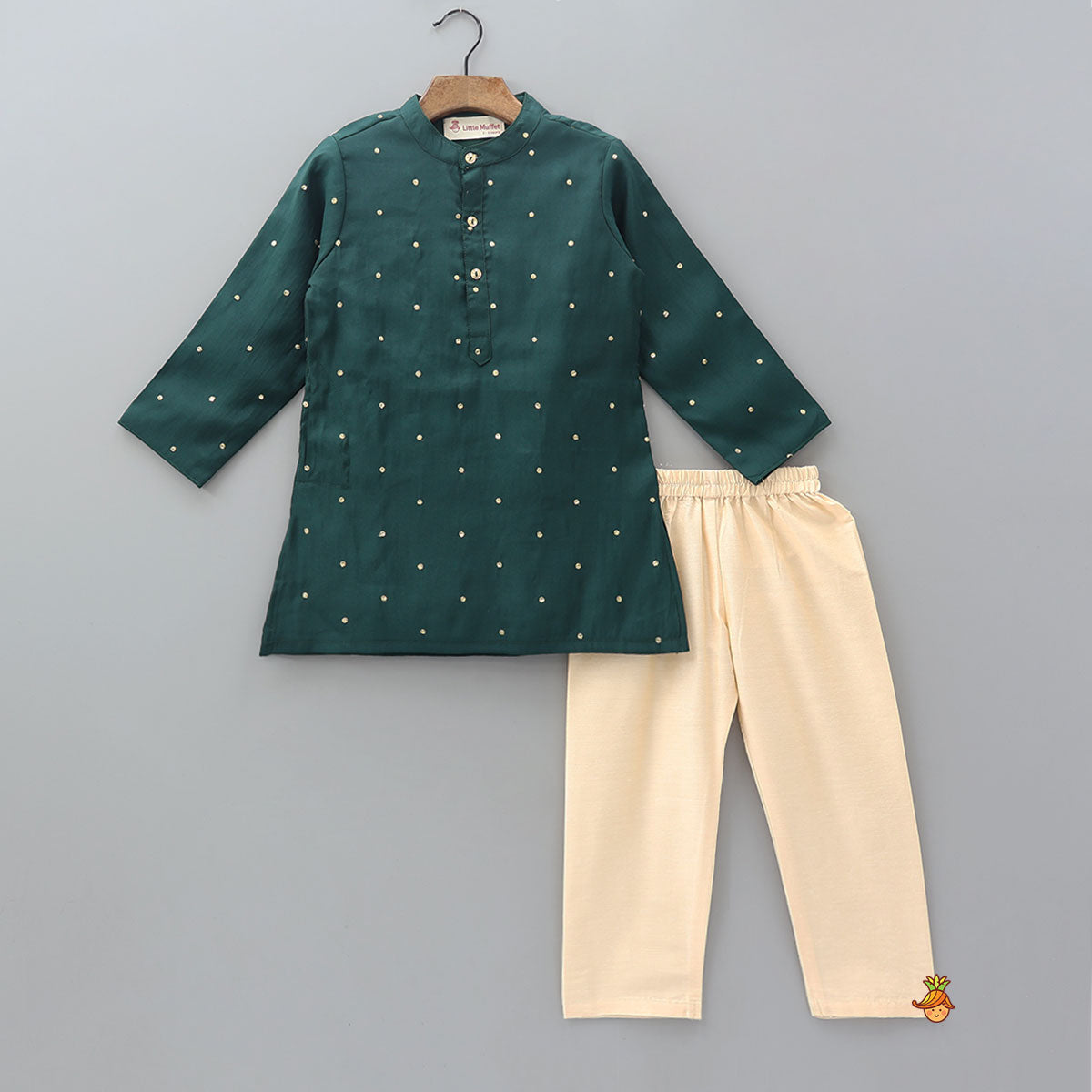 Sequins Embellished Ethnic Kurta And Pyjama