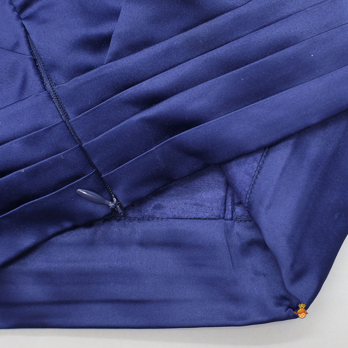 Pleated One Shoulder Crop Top And Gorgeous Sequined Lehenga