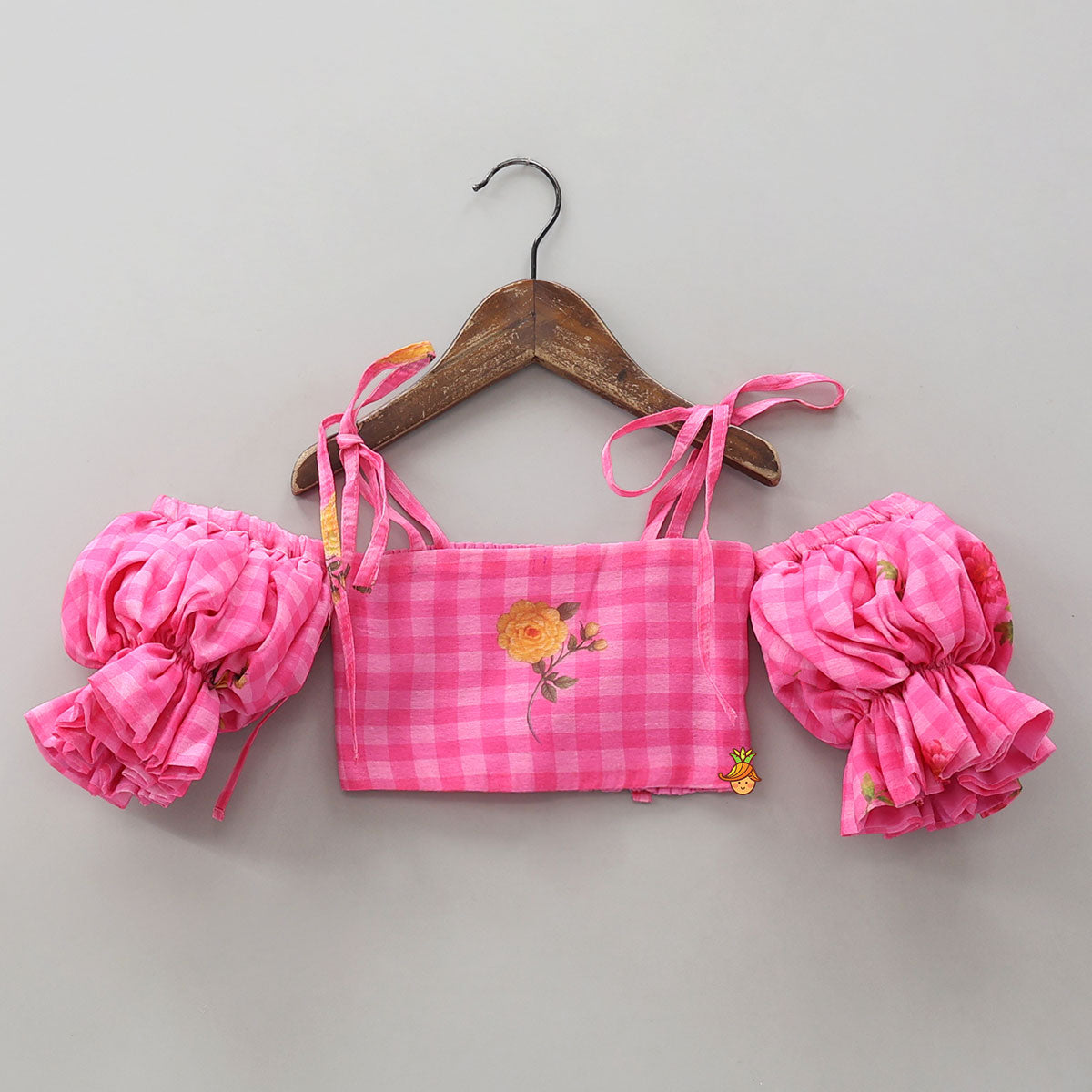 Pre Order: Smocked Back Crop Top With Elasticated Skirt And Matching Head Band