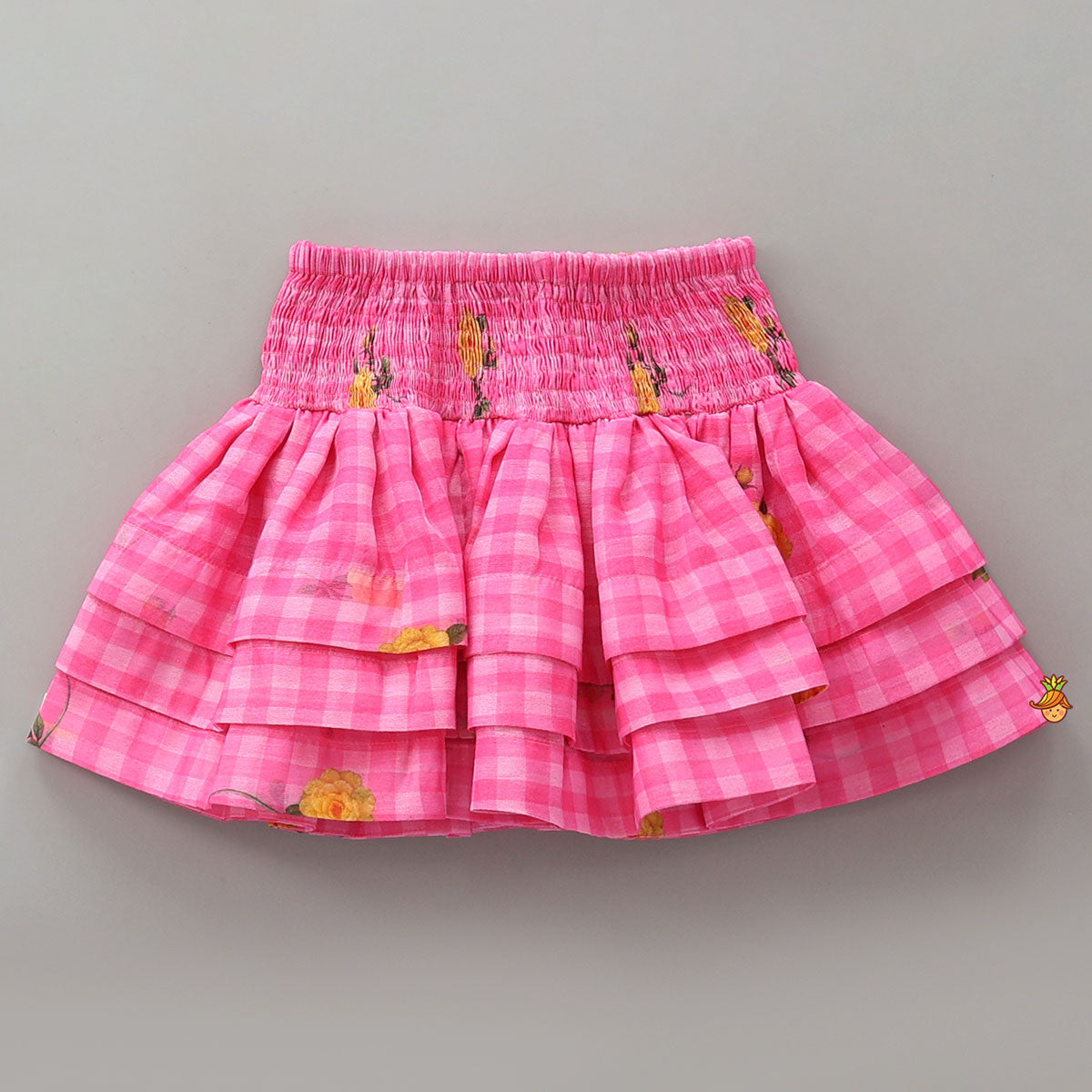 Pre Order: Smocked Back Crop Top With Elasticated Skirt And Matching Head Band