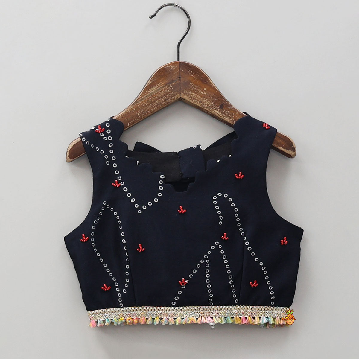 Pre Order: Stunning Bandhani Printed Crop Top And Palazzo