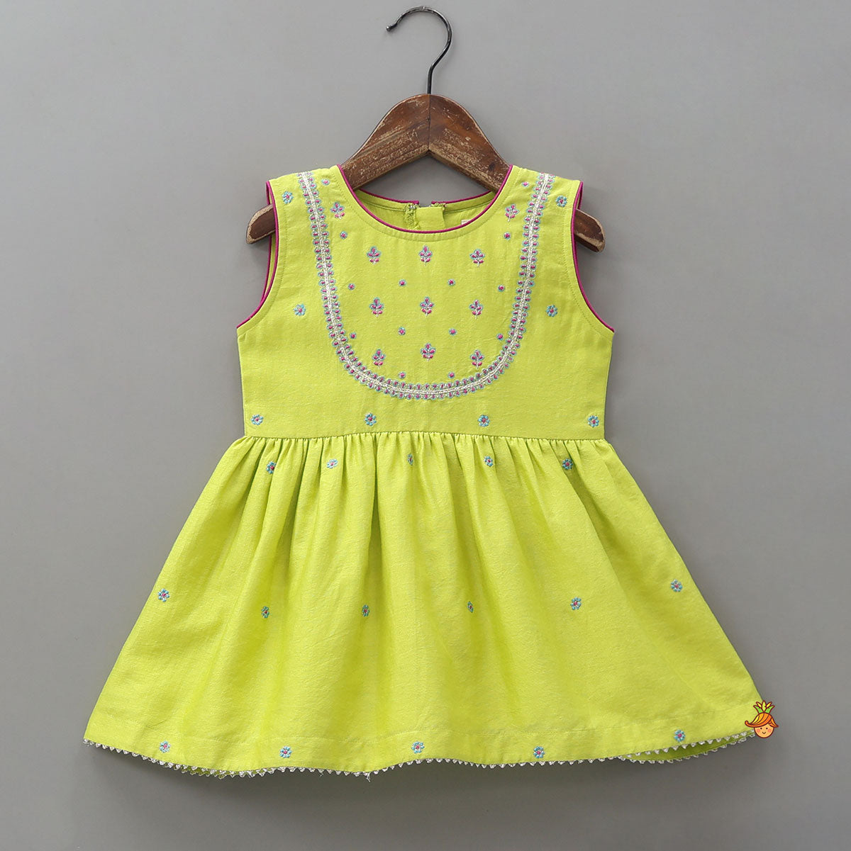 Pre Order: Booti Work Kurti And Sharara With Matching Scalloped Dupatta