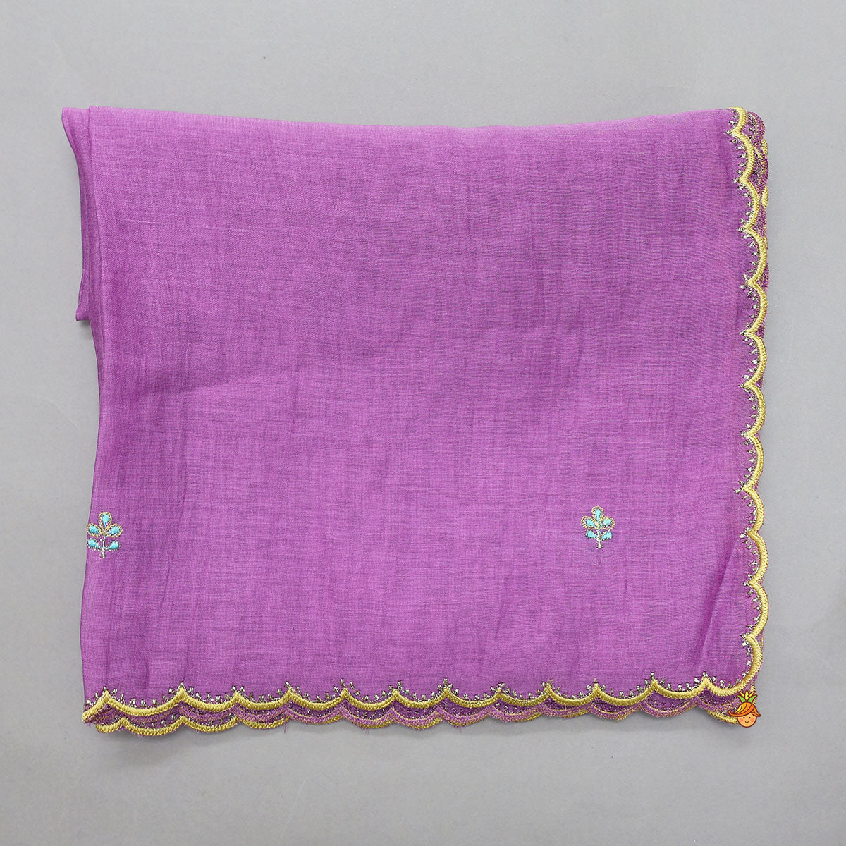 Pre Order: Booti Work Kurti And Sharara With Scalloped Dupatta