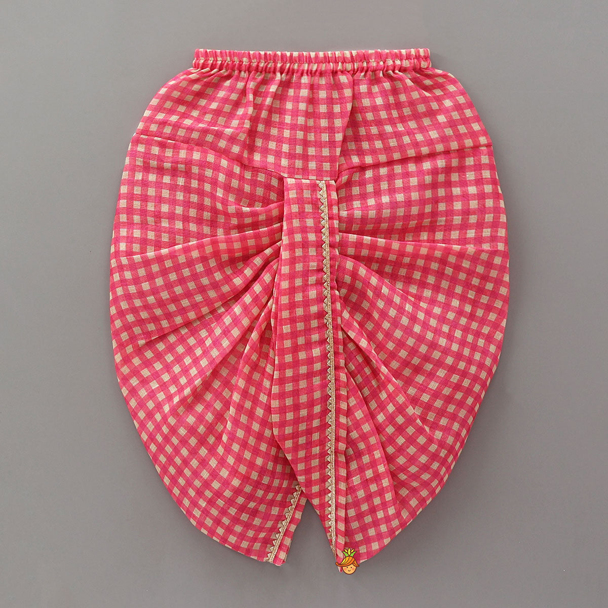 Striped Kurta With Checked Dhoti