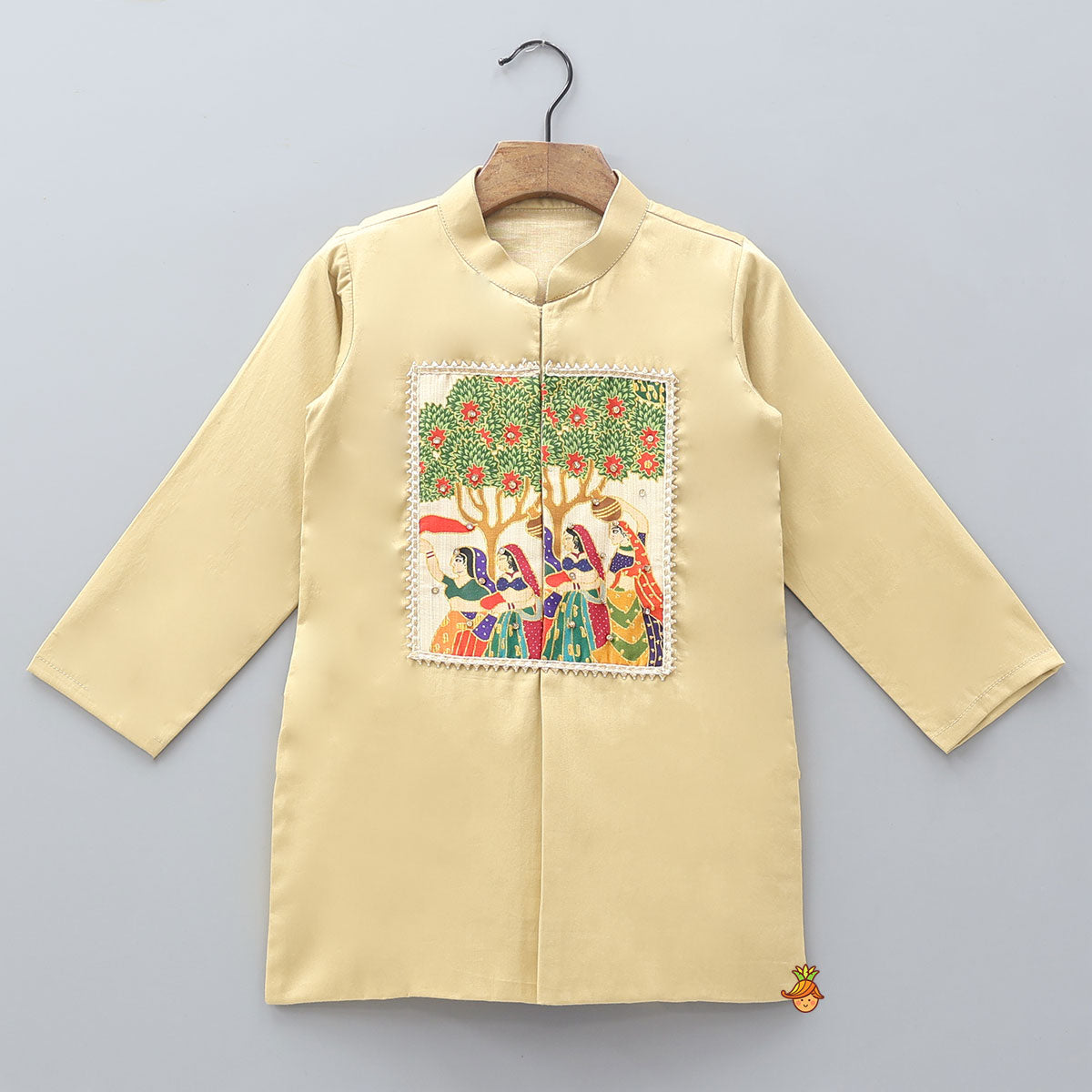 Pre Order: Traditional Patch Work Kurta And Dhoti Pant