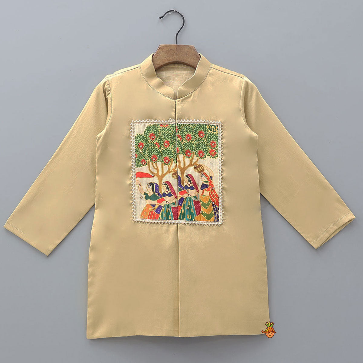 Pre Order: Traditional Patch Work Kurta And Dhoti Pant