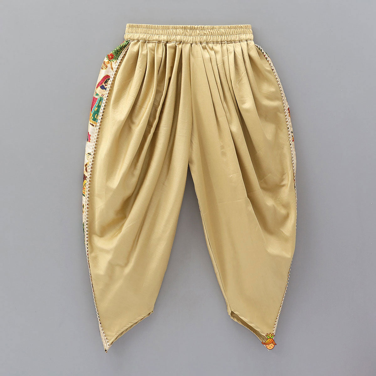 Pre Order: Traditional Patch Work Kurta And Dhoti Pant