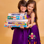 Mirror Work Strappy Crop Top And Lehenga twinning model image 4
