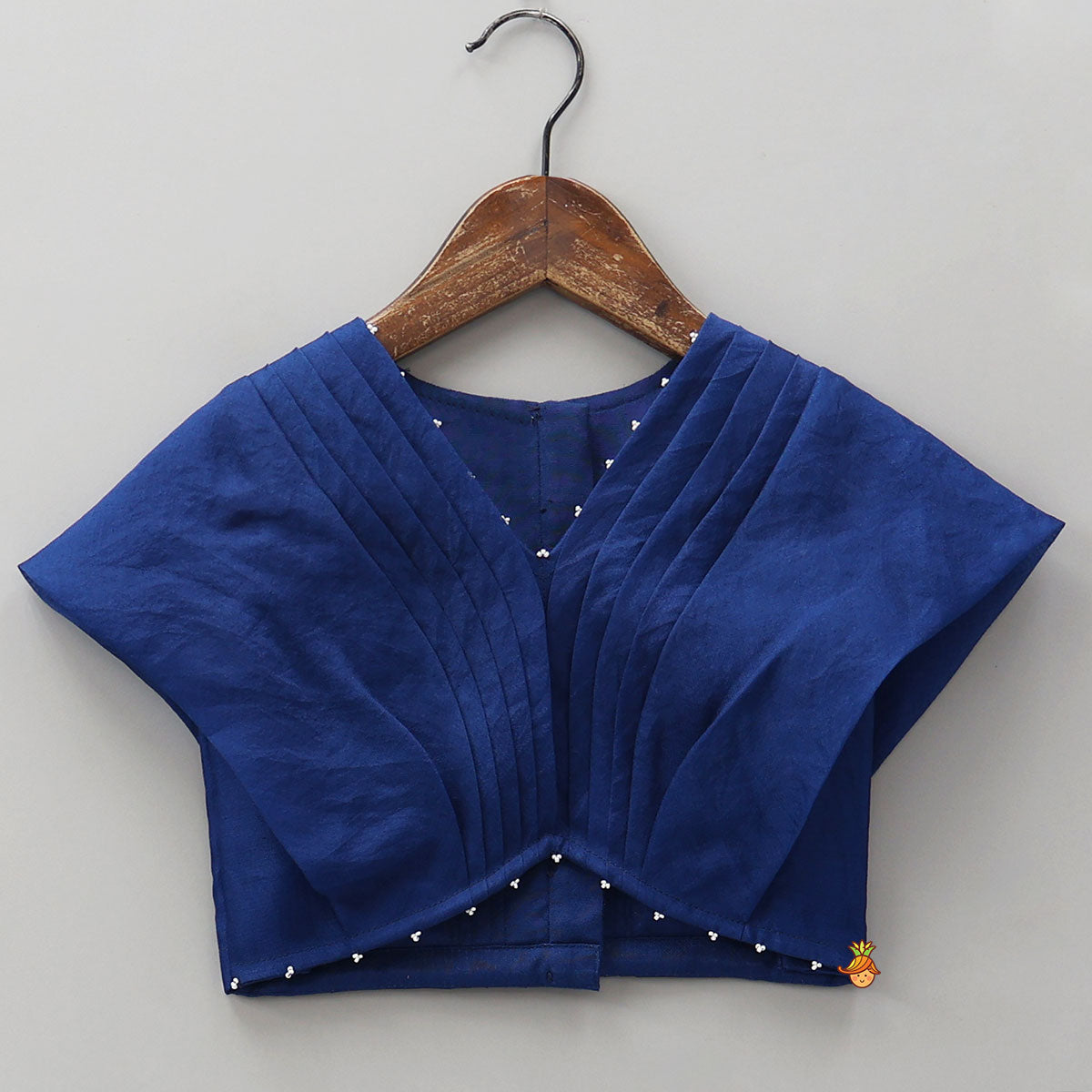 Pre Order: Lovely Pleated Crop Top And Heavy Embroidered Lehenga