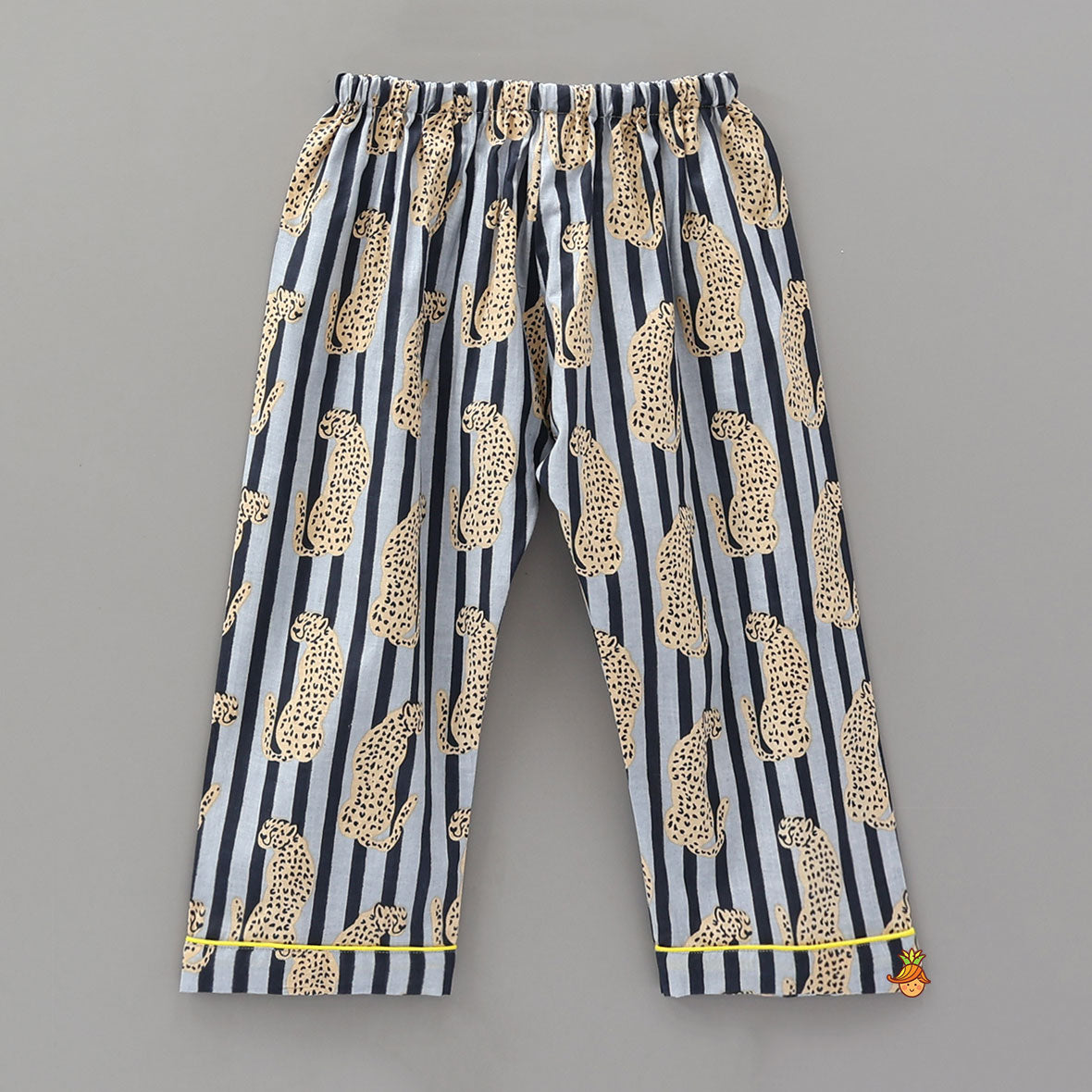 Pre Order: Animal Printed Notch Collar Sleepwear