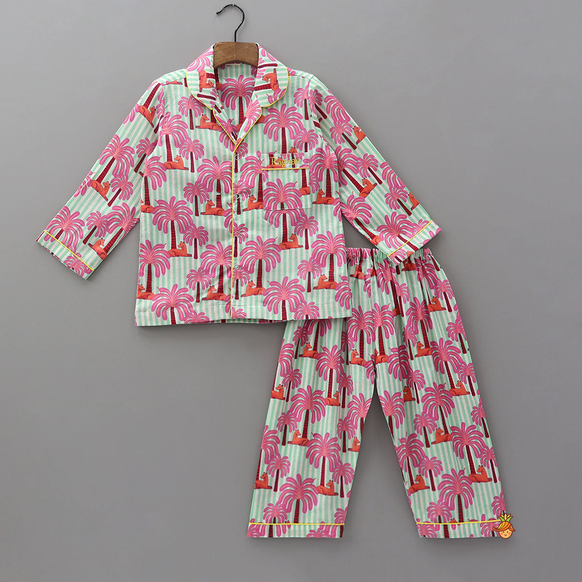 Pre Order: Palm Tree And Animal Print Sleepwear