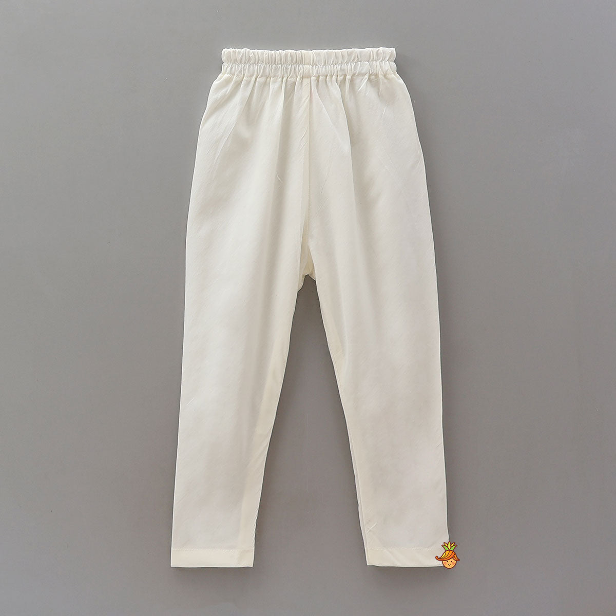 Pre Order: Striped Kurta With Front-Open Floral Jacket And Churidar