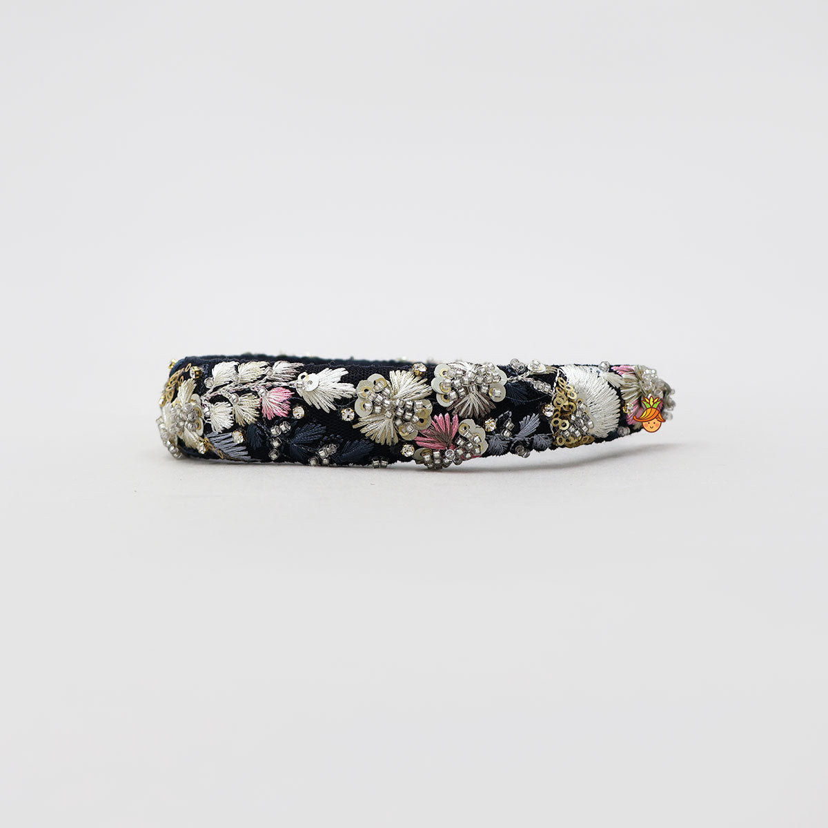 Intricate Thread Embroidered Hair Band