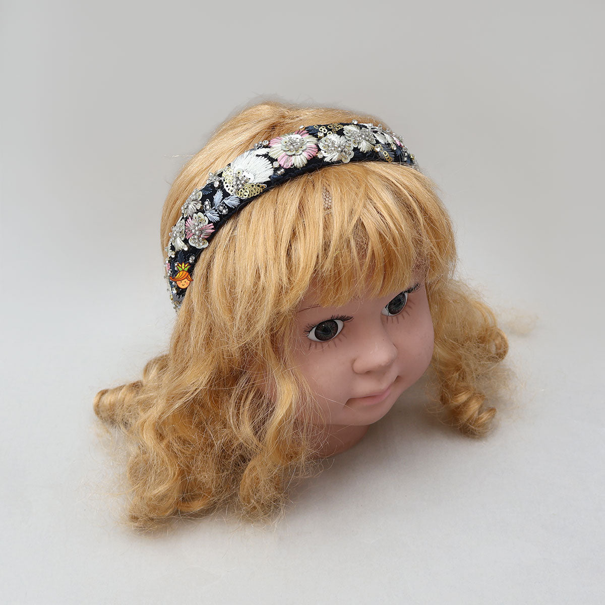 Intricate Thread Embroidered Hair Band