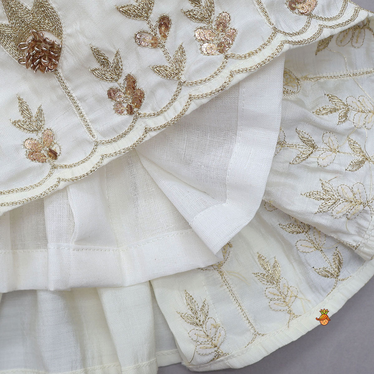 Pre Order: Side Pleated Top And Dhoti