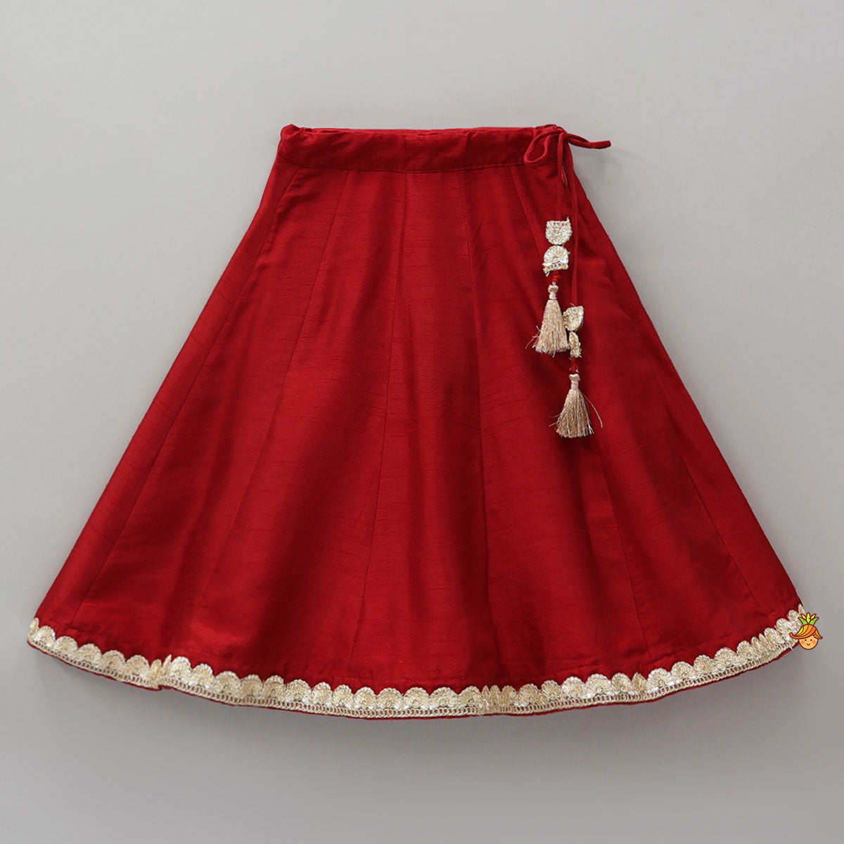 Pre Order: Sequins Embroidered Crop Top And Contrasting Lehenga With Matching Dupatta