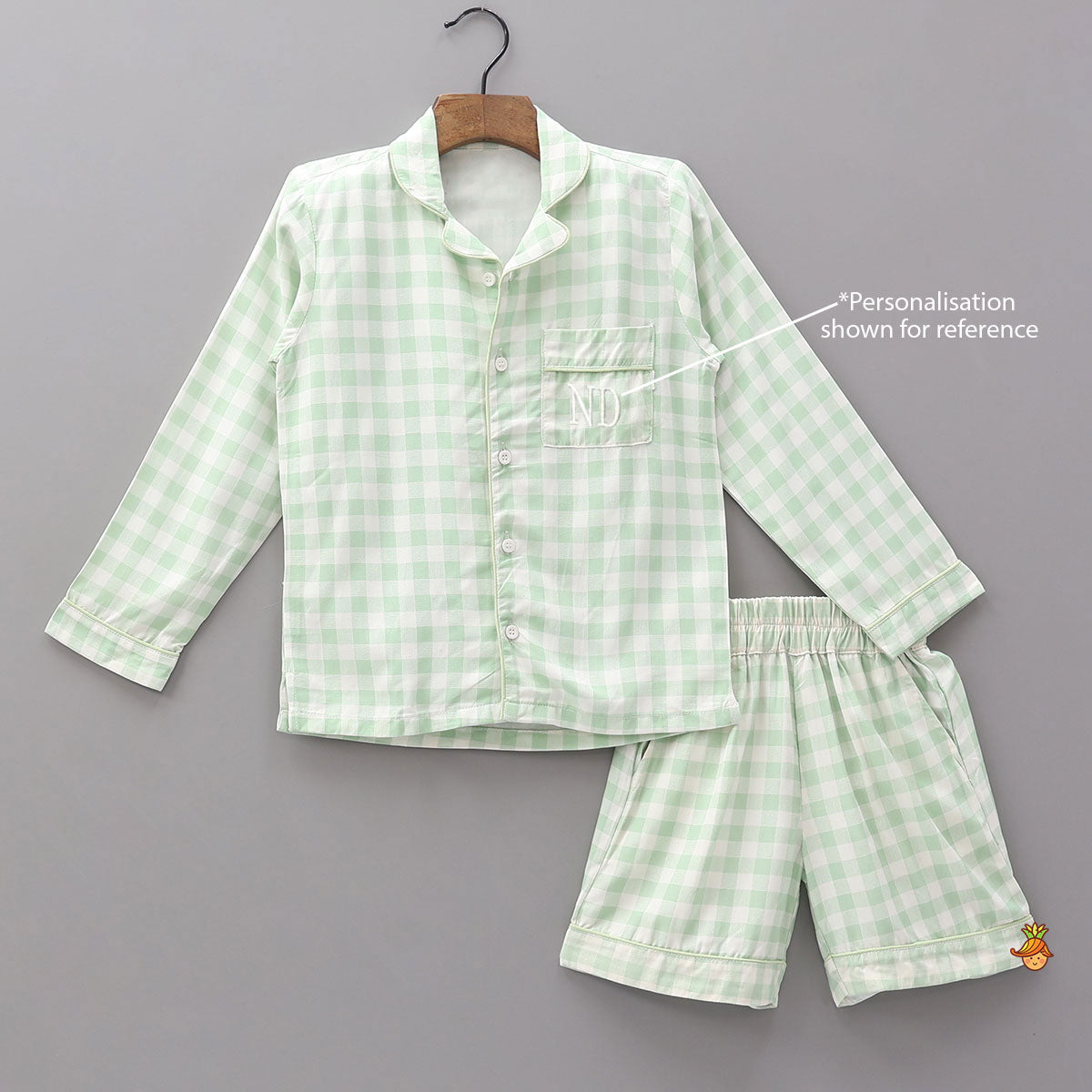 Pre Order: Checkered Print Bamboo Fabric Sleepwear Set