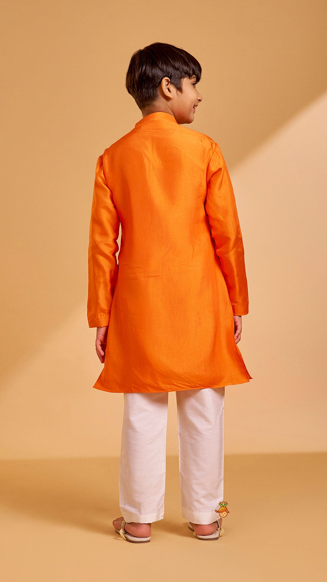 Pre Order: Floral Hand Embroidered Jacket Style Kurta With Pyjama