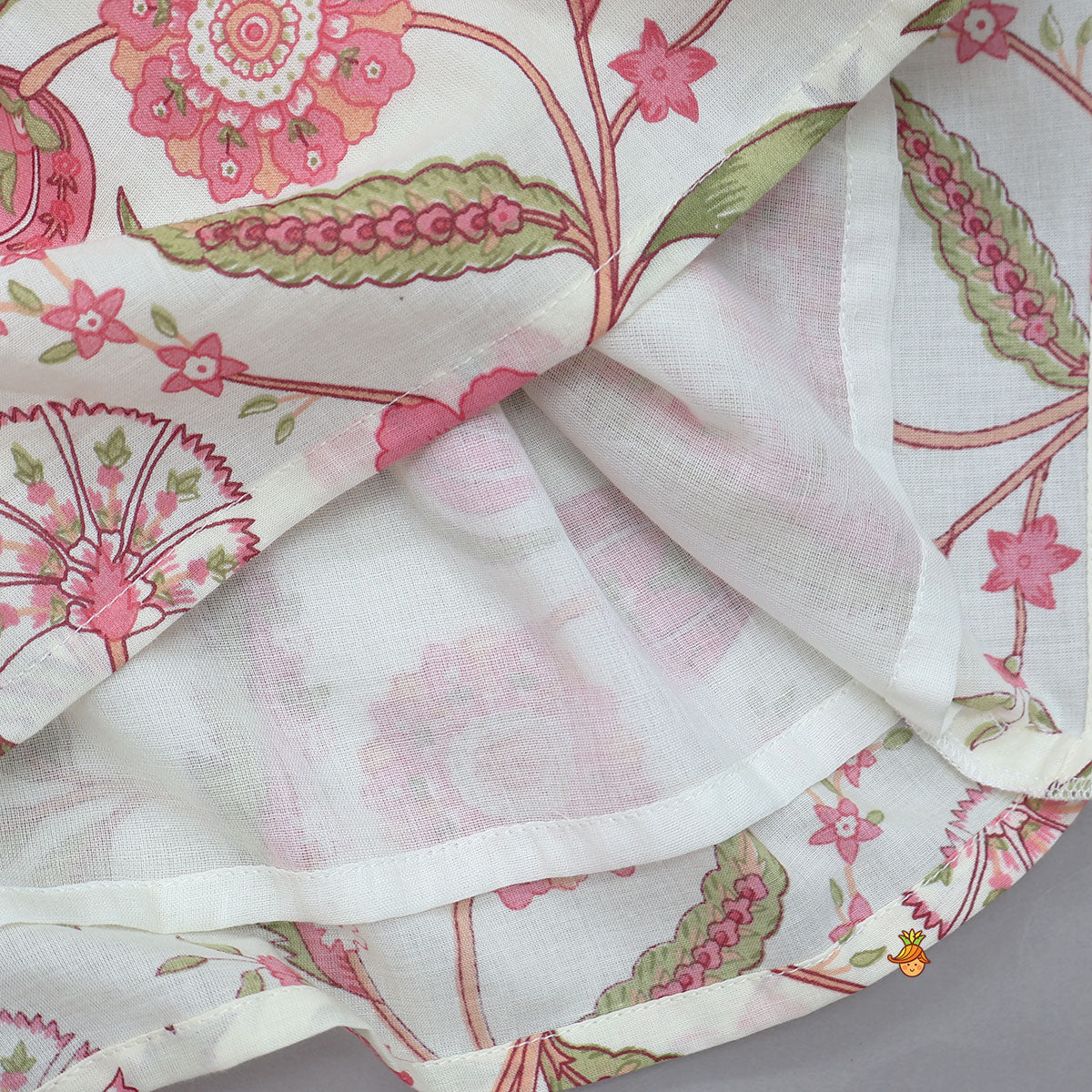 Printed Flap Top And Sharara With Matching Dupatta