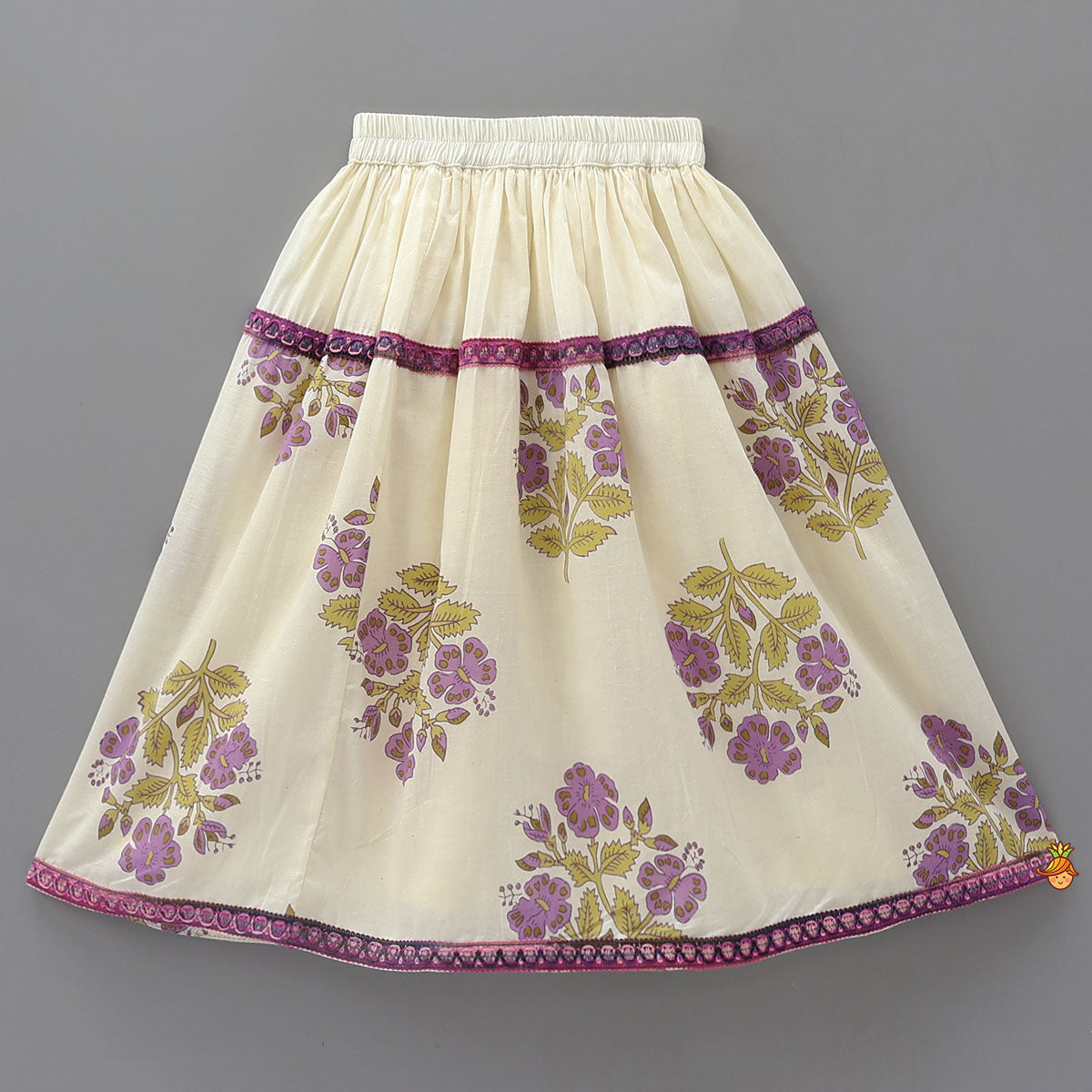 Shirt Style Top And Printed Lehenga
