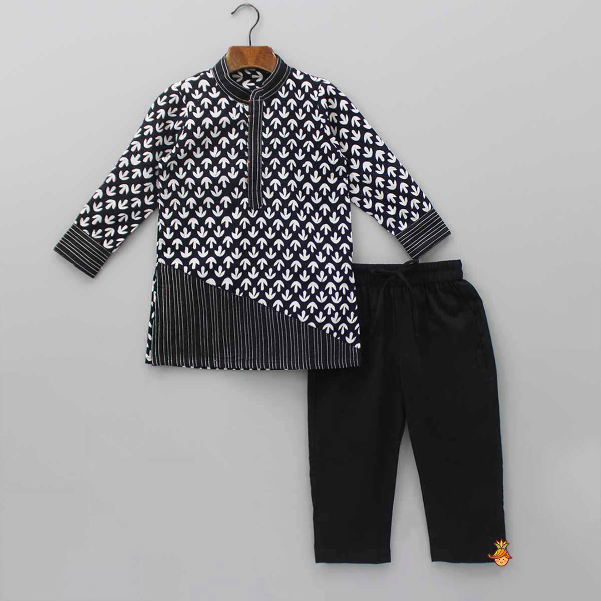Pre Order: Hand Block Printed Kurta And Pyjama