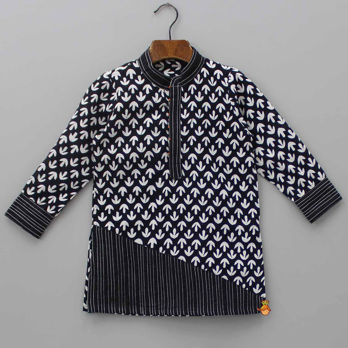 Pre Order: Hand Block Printed Kurta And Pyjama