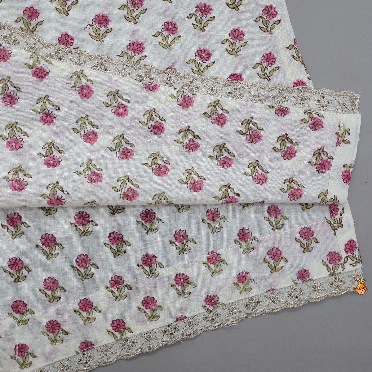 Pre Order: Floral Stylish Kurti And Insert Pocket Sharara With Matching Dupatta