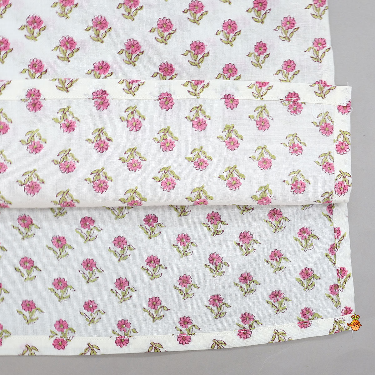 Pre Order: Hand Block Floral Printed Kurta And Pyjama