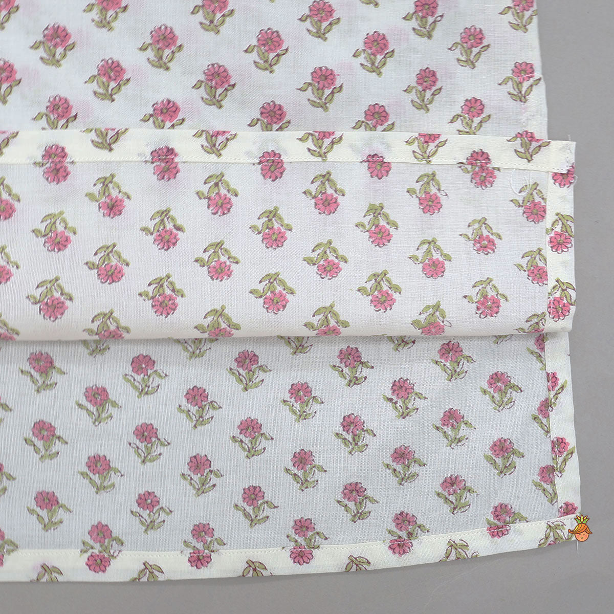 Pre Order: Hand Block Floral Printed Kurta And Pyjama