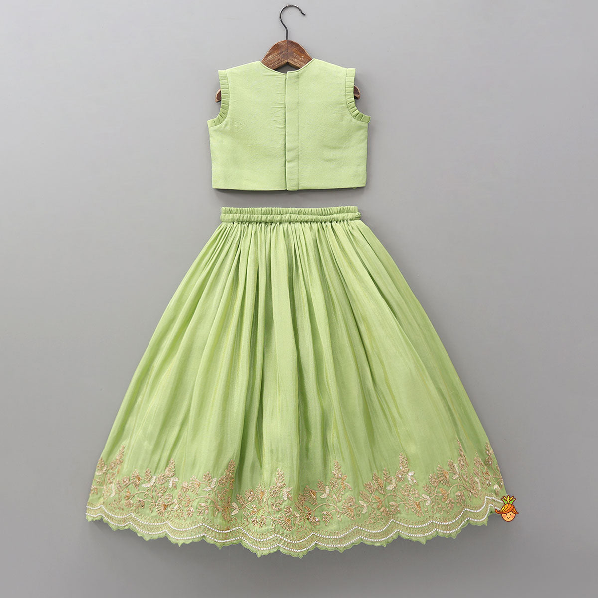 Pre Order: Exquisite Threadwork And Sequin Embroidered Top With Lehenga And Dupatta